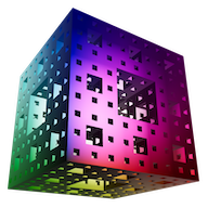 A metallic Menger sponge